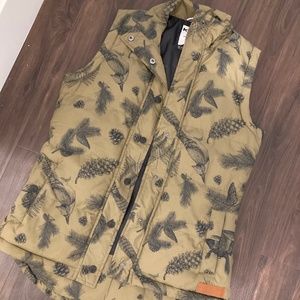 Green patterned Kavu vest